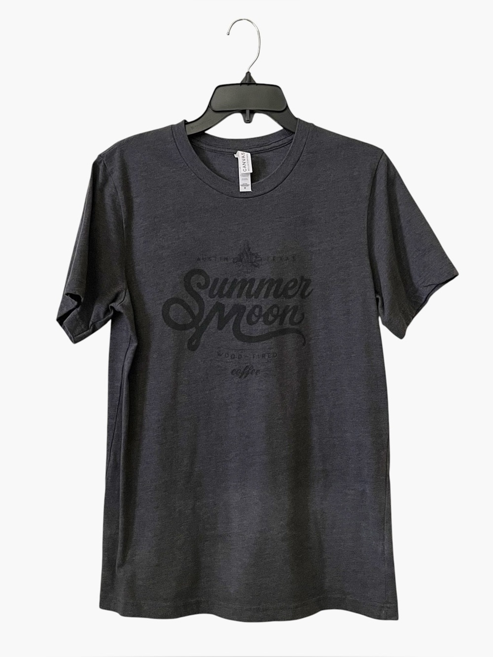 Summer Moon Austin TX T-Shirt Mens Size M Gray Soft Cotton Logo Short Sleeve